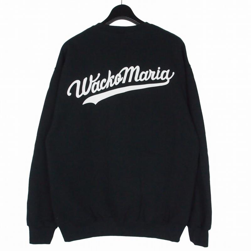 WACKOMARIA スウェット ブラック L トレーナー ワコマリア 新品 WACKO MARIA（ワコマリア） WACKO MARIA 26SS CREW NECK SWEAT SHIRT