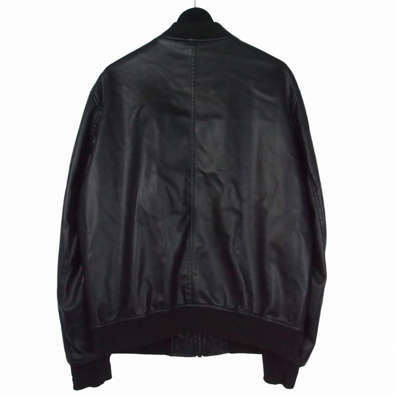ZARA　フェイクレザージャケット L ブラック ZARA（ザラ） フェイクレザージャケット ブルゾン L ブラック 黒