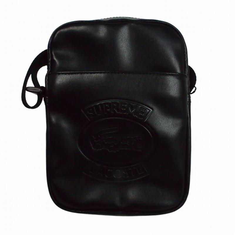 Supreme × LACOSTE LIVE 黒 L シュプリーム ラコステ Supreme（シュプリーム） SUPREME LACOSTE Shoulder Bag ラコステ