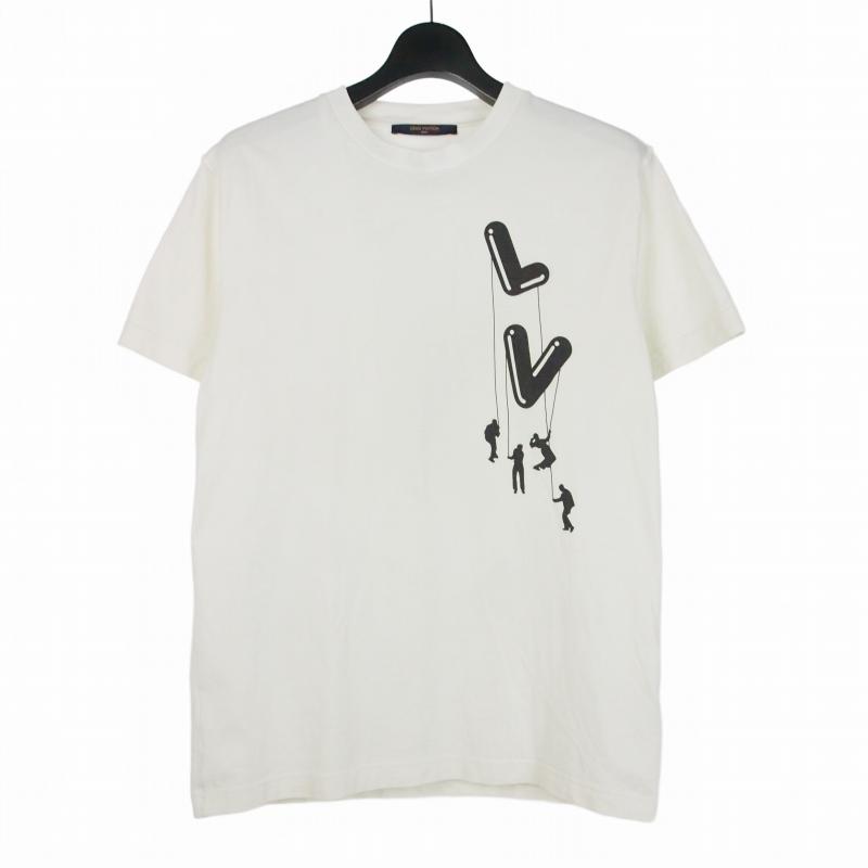 ルイヴィトン 22SS RM221 DT3 HMY60W グラフィックロゴプリントTシャツ
