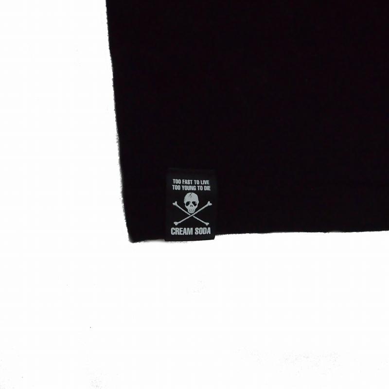 クリームソーダ CREAM SODA シン・ドクロ プリント Tシャツ カットソー
