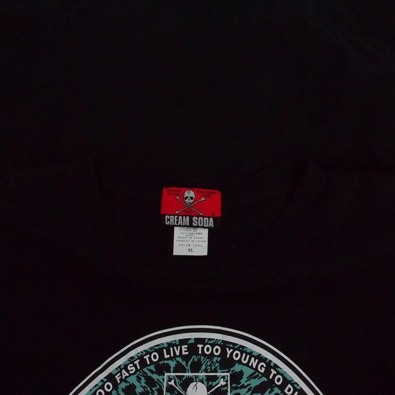 クリームソーダ CREAM SODA シン・ドクロ プリント Tシャツ カットソー