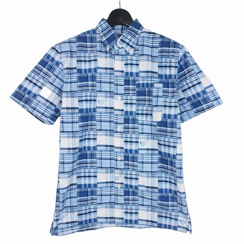 HUMAN MADE マルチカラーパッチワークシャツ L ヒューマンメイド HUMAN MADE PATCHWORK S/S SHIRT パッチワークシャツ