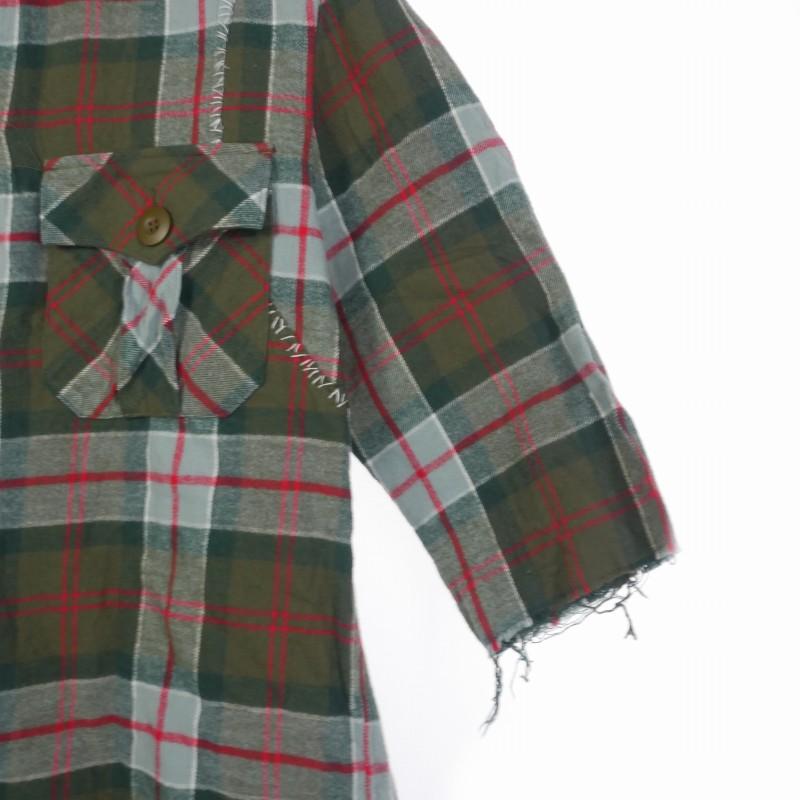 アンダーカバー UNDERCOVER scab スキャブ 復刻 チェックシャツ 5分袖