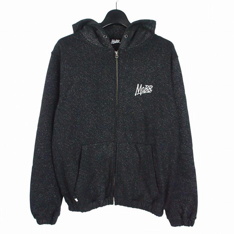 モブ MOBB OG GLITTER ZIP HOODIE ジップフーディー ラメパーカー S