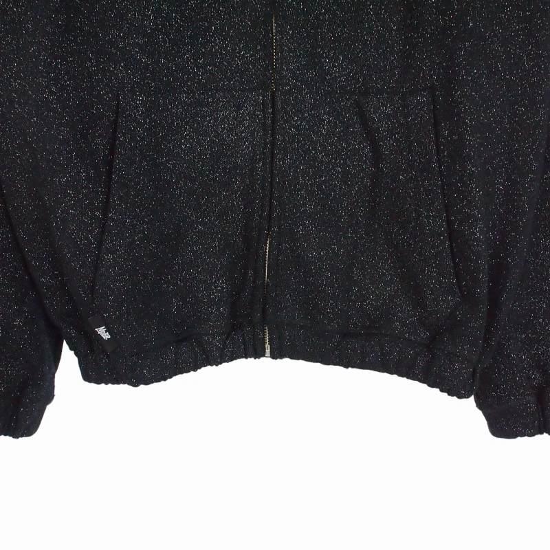 モブ MOBB OG GLITTER ZIP HOODIE ジップフーディー ラメパーカー S
