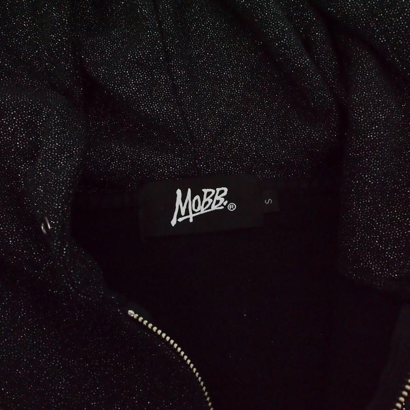 モブ MOBB OG GLITTER ZIP HOODIE ジップフーディー ラメパーカー S