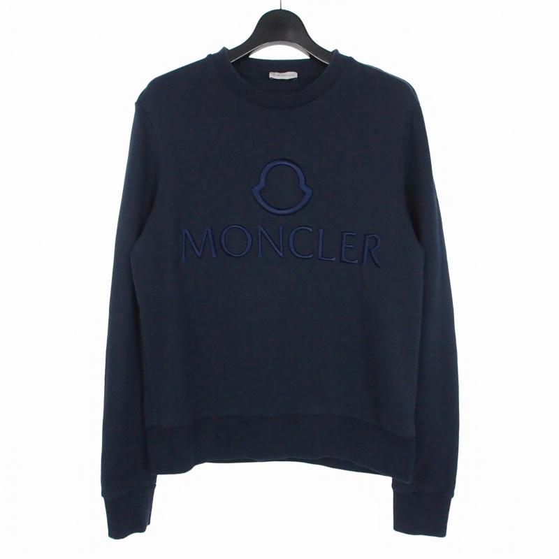 MONCLER（モンクレール） ロゴ刺? スウェット トレーナー S ネイビー