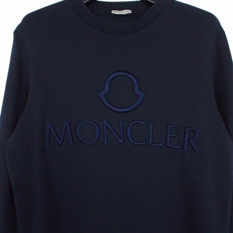 MONCLER（モンクレール） ロゴ刺? スウェット トレーナー S ネイビー