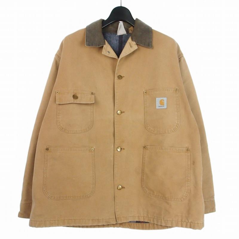 Carhartt カーハート　チョアコート　カバーオール　80年代　ベージュ カーハート carhartt 80S アメリカ製 チョアコート カバーオール