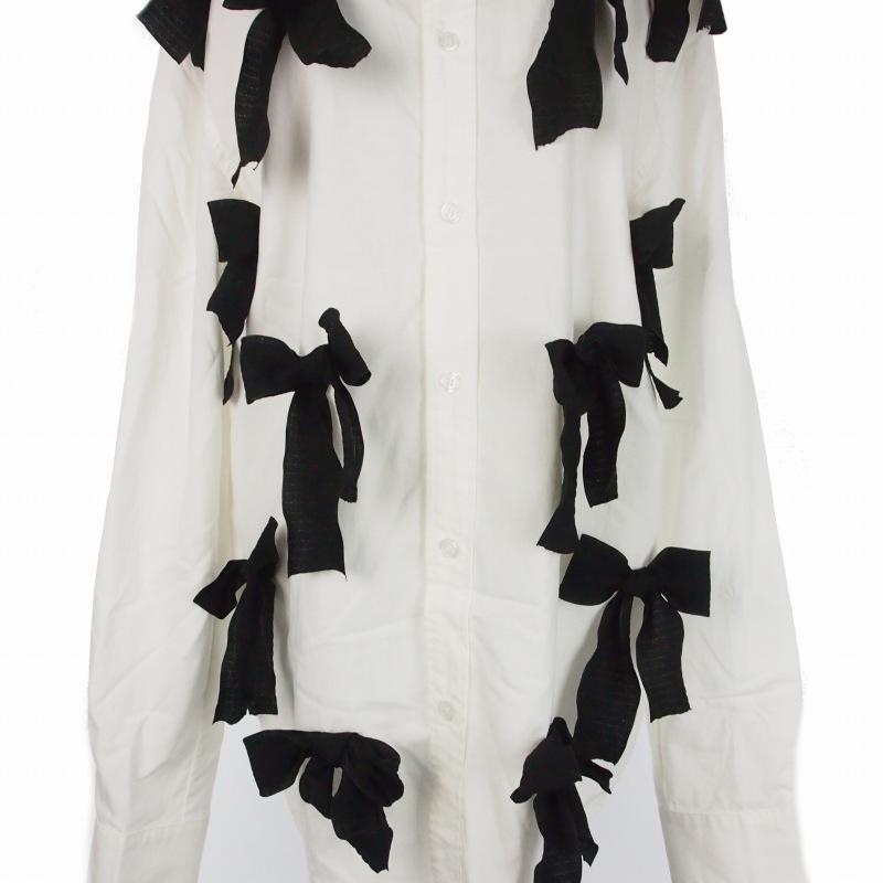 シスタージェーン sister jane Penny Velvet Bow Shirt リボンシャツ