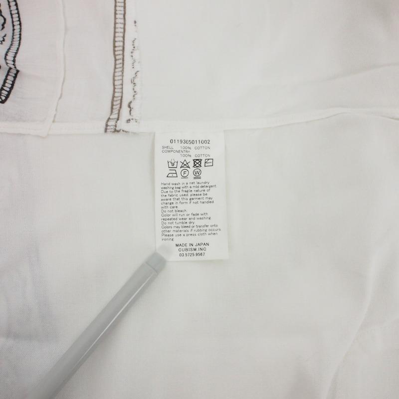 ビズビム VISVIM BANDANA SHIRT バンダナシャツ 長袖 2 ホワイト 白