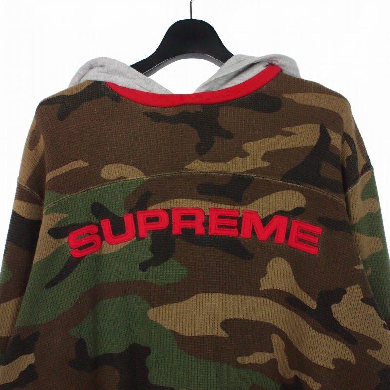 シュプリームSupreme□17AW Waffle Ringerフーディパーカー Supreme