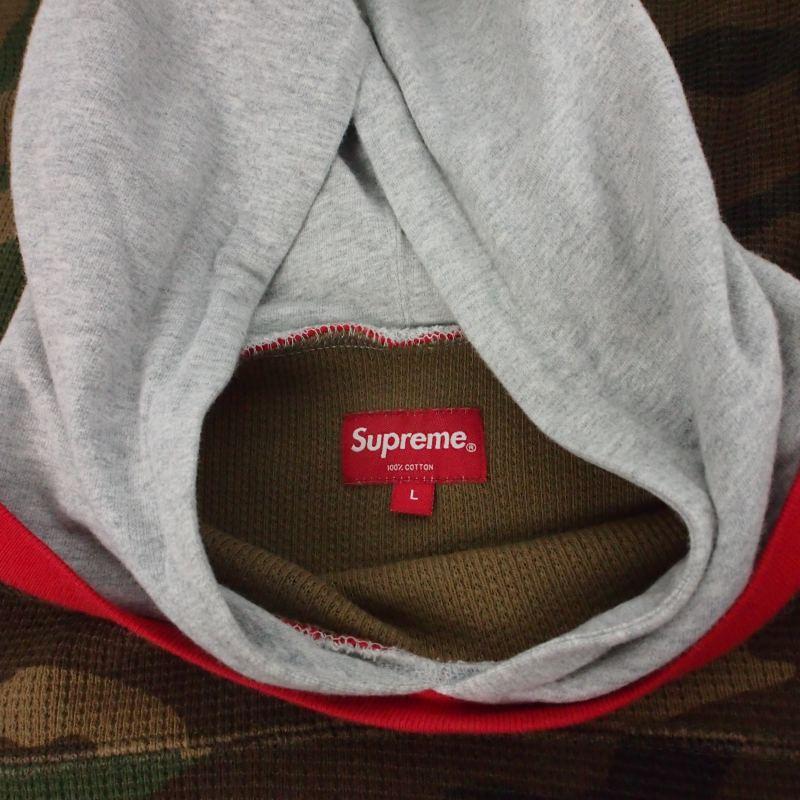 シュプリームSupreme□17AW Waffle Ringerフーディパーカー Supreme