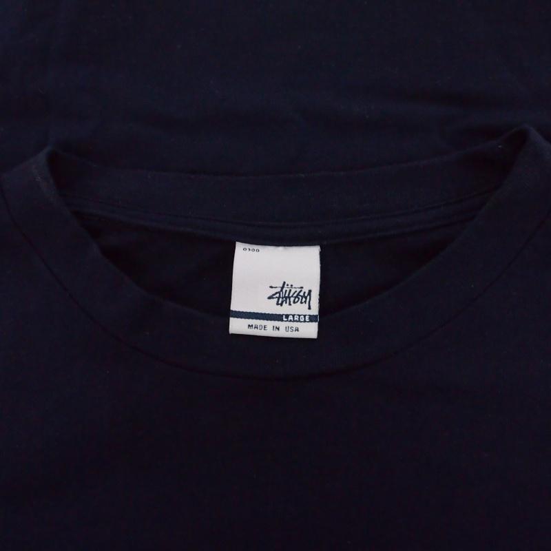 STUSSY（ステューシー） STUSSY USA製 90's 銀タグ ロゴプリント T