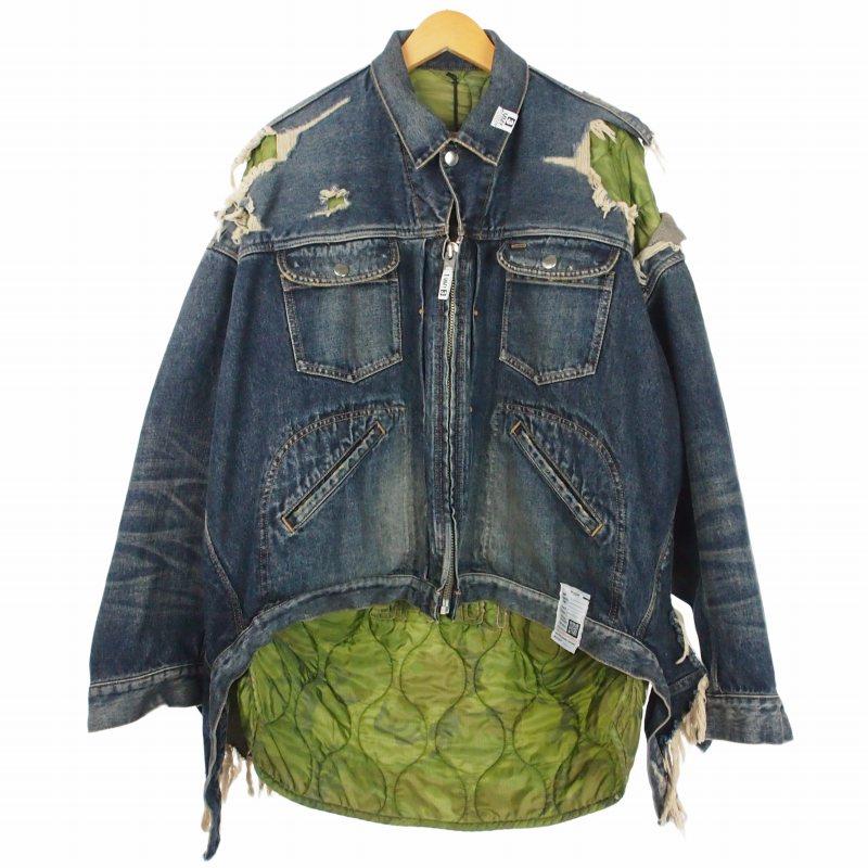 未使用品 ミハラヤスヒロ 25AW DOUBLE LAYERED DENIM JACKET ダブル 