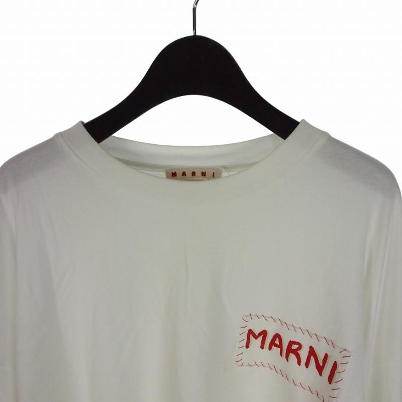 新品 MARNI マルニ 加工 ニット ポロシャツ 48 ロゴ 刺繍 メンズ 新品 MARNI マルニ 加工 ニット ポロシャツ 48 ロゴ 刺繍
