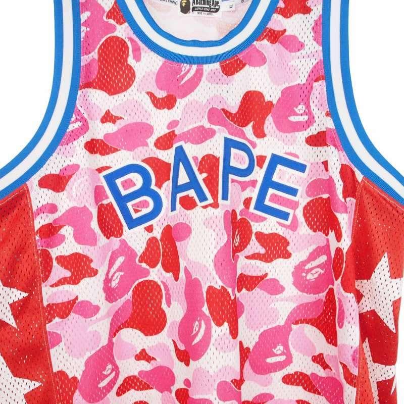 A BATHING APE（アベイシングエイプ） カモフラ柄ノースリーブメッシュ