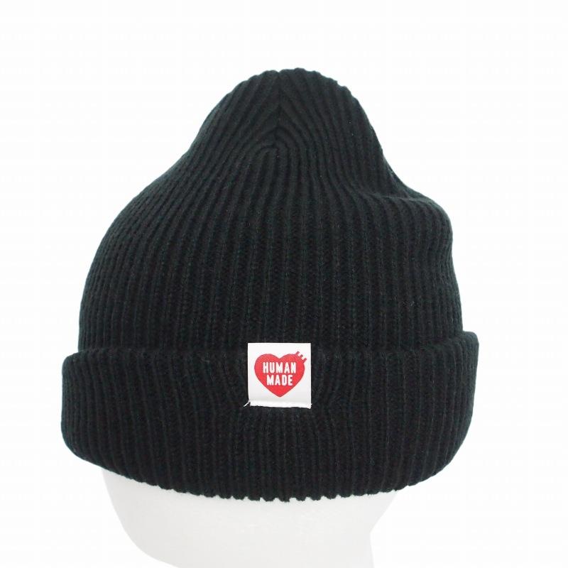ヒューマンメイド クラシック ビーニー リブニット帽 ブラック 黒 ヒューマンメイド HUMAN MADE CLASSIC BEANIE クラシック ビーニー