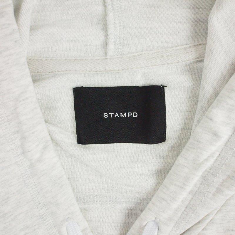 スタンプド STAMPD 半袖 スウェットフーディー パーカー L ホワイト 白
