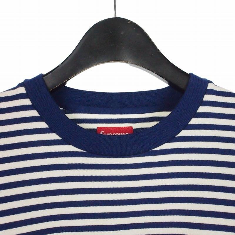 Supreme（シュプリーム） SUPREME 15AW Striped Logo L/S Top