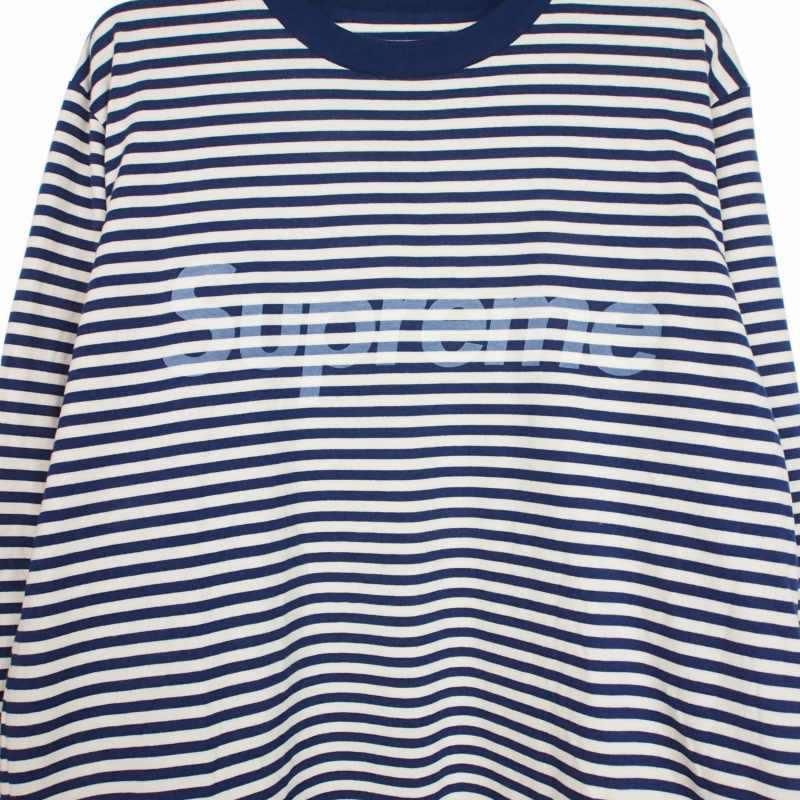 Supreme（シュプリーム） SUPREME 15AW Striped Logo L/S Top