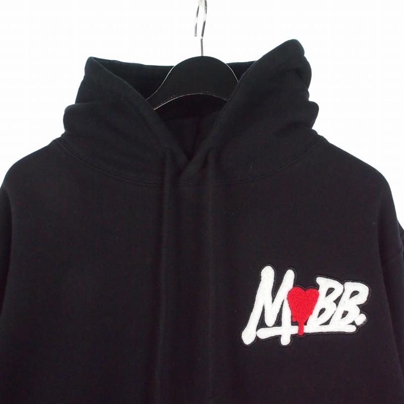 モブ MOBB ハートドリップワッペンフーディー ハートデザインパーカー 