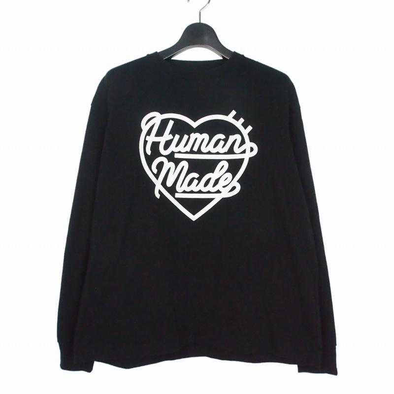 HUMAN MADE ハートロゴ 長袖カットソー ブラック ヒューマンメイド HUMAN MADE HEART L/S T-SHIRT ハート ロング