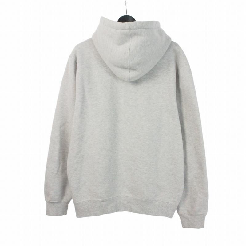 STUSSY（ステューシー） STUSSY STOCK LOGO HOODIE ストックロゴ フーディー パーカー L グレー メンズ ...