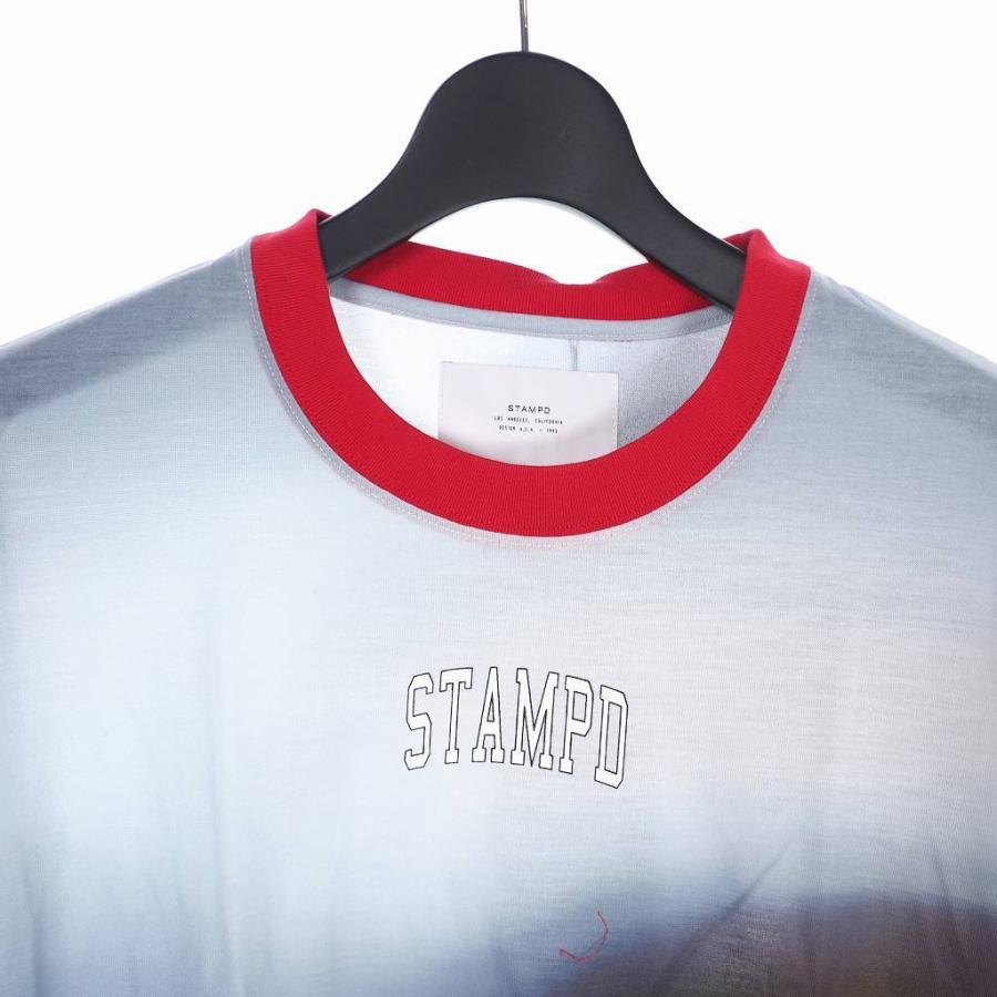 中古 未使用品 Hacker L Long Sla M1849lt Stampd Sleeve Tシャツ カットソー スタンプド プリント マルチカラー メンズ ロゴ ロング 総柄 長袖 超激安特価 スタンプド