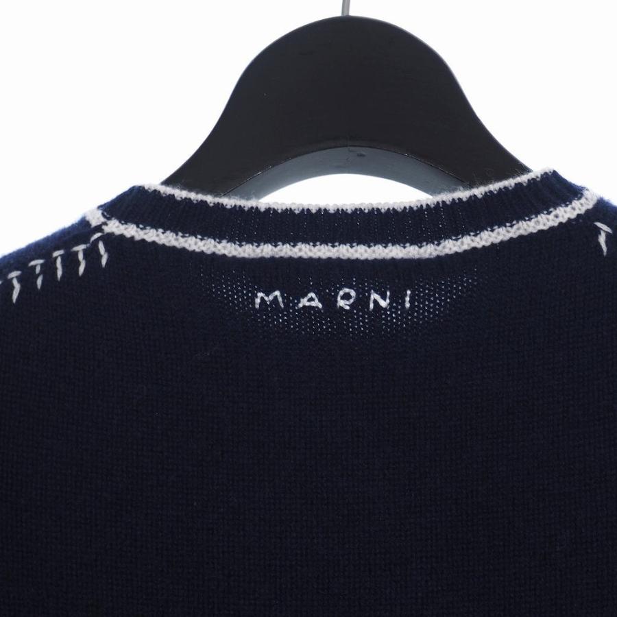 MARNI 中古 未使用品 マルニ 19AW ウール ステッチ ニット MARNI 中古 未使用品 マルニ 19AW ウール ステッチ ニット