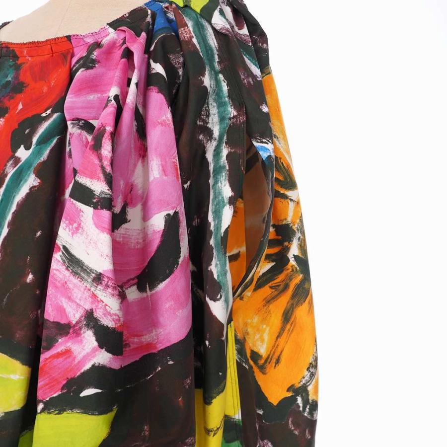 マルニ MARNI 20SS 花柄 総柄 プリント シャツ ブラウス コクーンシルエット 38 マルチカラー TTMA0121Y1 国内正規 レディース MARNI マルニ 20SS 花柄 総柄 プリント シャツ ブラウス