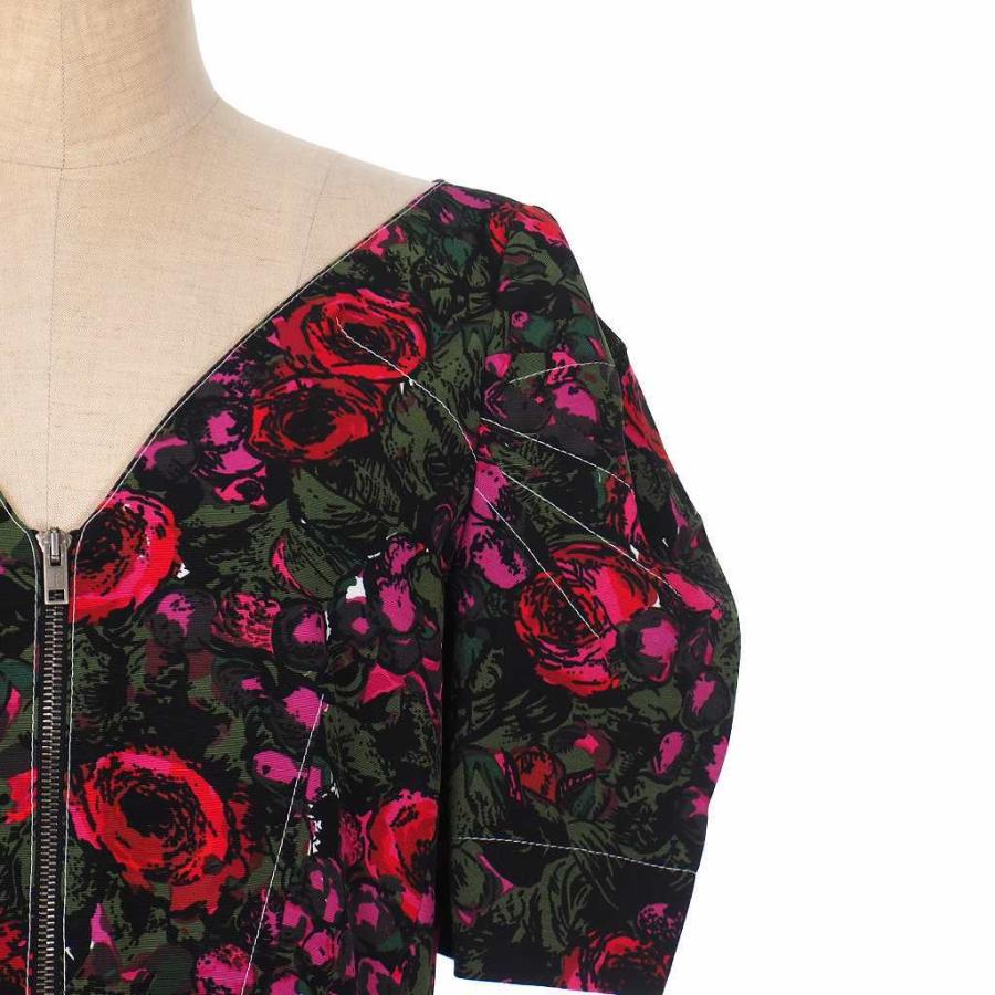 MARNI 未使用品 マルニ 20SS Vネック フローラル プリント ミディ 