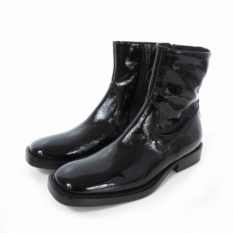 Ann demeulemeester スクエア　サイドジップ　ヒールブーツ Ann demeulemeester スクエア サイドジップ ヒールブーツ Ann