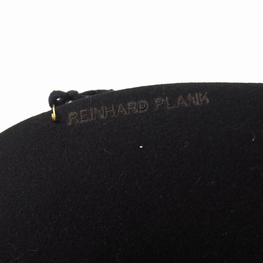 中古 未使用品 レナードプランク REINHARD PLANK FRANCESCO/BE ウール 中折れ ハット 帽子 SIZE 11 ブラック 黒  6501992033 col.013 国内正規 メンズ レディース