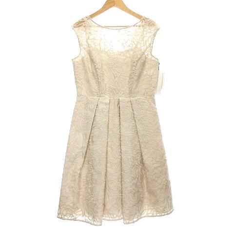 未使用品 グレースクラス ワンピース ドレス ひざ丈 ノースリーブ A 