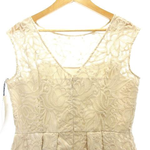 未使用品 グレースクラス ワンピース ドレス ひざ丈 ノースリーブ A 