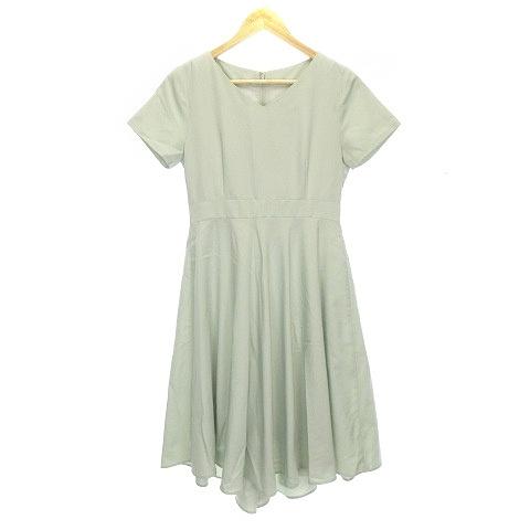 グリーンレーベルリラクシング ユナイテッドアローズ ワンピース ロング 半袖 Vネック フレア 無地 ライトグリーン レディース 4 ブランド古着販売のベクトル 通販 Yahoo ショッピング