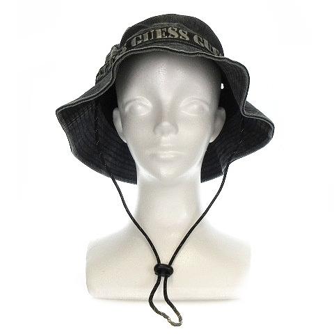 Ginger掲載商品 帽子 Guess 中古 未使用品 ゲス Guess 19aw Guessxrising 中古 未使用品 ゲス Guess 19aw Guessxrising サファリハット バケットハット 帽子 コットン ロゴ テープ One 黒 メンズ レディース ベクトル 古着 Www Threeriversofs Com