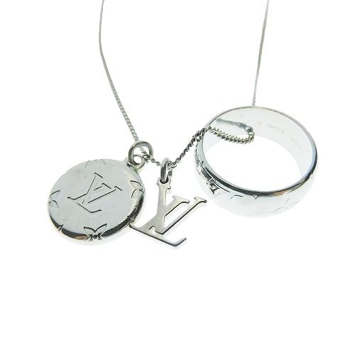 中古 ルイヴィトン Louis Vuitton ネックレス リングネックレス モノグラム M シルバーカラー 小物 アクセサリー メンズ レディース 4 ブランド古着販売のベクトル 通販 Yahoo ショッピング