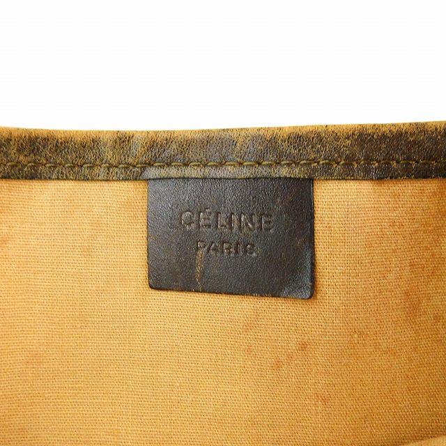 セリーヌ CELINE Cマカダム 馬車柄 トートバッグ キャンバス レザー