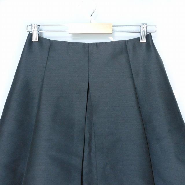 フォクシー FOXEY マンハッタンスカート ひざ丈 フレア ウール シルク  