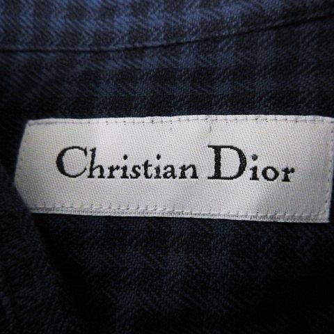 クリスチャンディオール Christian Dior チェック シャツ 長袖 
