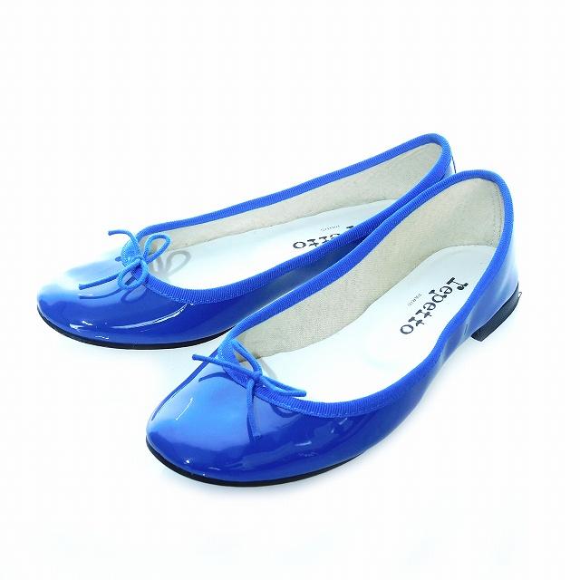 レペット Repetto バレエシューズ フラットシューズ エナメル リボン