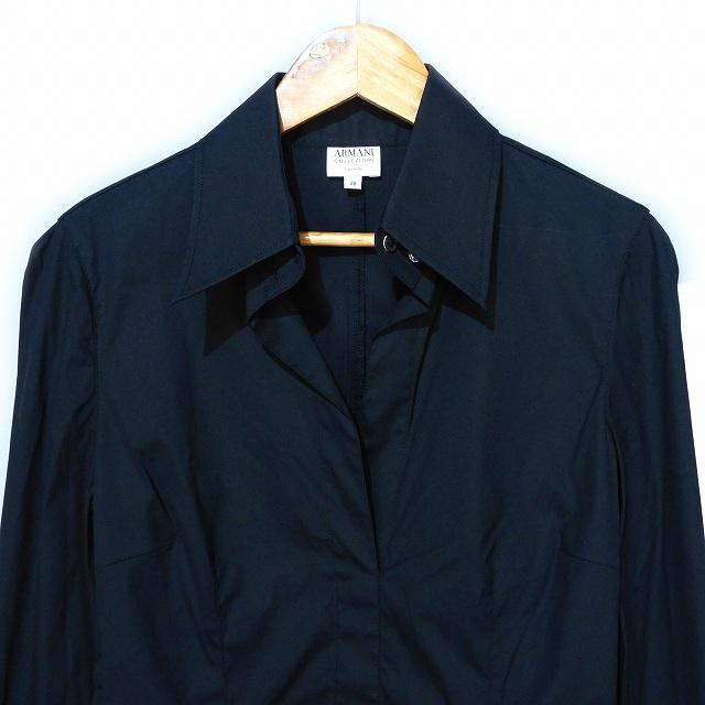 正規品 アルマーニコレツォーニ  ストレッチ カフス ブラウス ARMANI COLLEZIONI - 正規品 アルマーニコレツォーニ ストレッチ