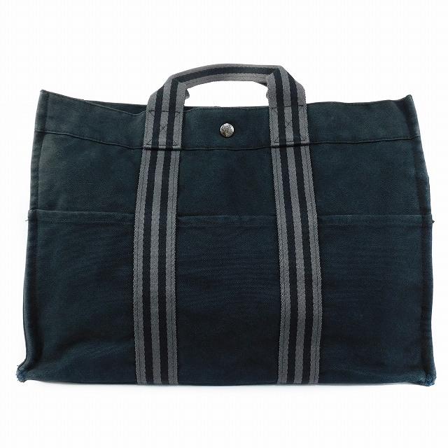 エルメス HERMES フールトゥMM トートバッグ ハンドバッグ コットン 