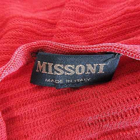 ミッソーニ MISSONI イタリア製 ニット カットソー 半袖 ラウンド 