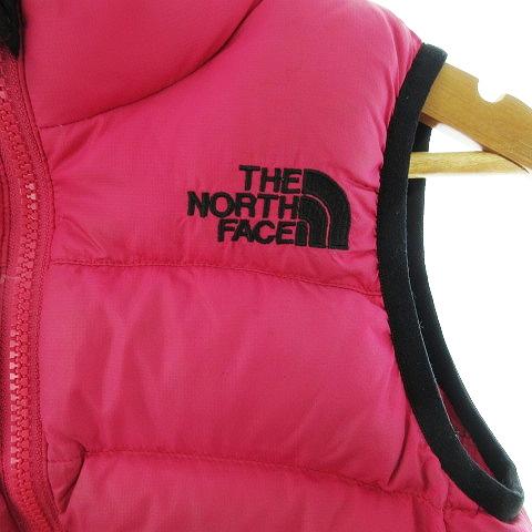 ザノースフェイス THE NORTH FACE ACONCAGUA VEST Kid’s ダウンベスト ノースリーブ ジップアップ ロゴ 110 ピンク NDJ18052 キッズ｜vectorpremium｜03