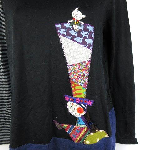 アルベロベロ olleborebla Tシャツ ロンT 長袖 チュニック丈 薄手 ブタ  