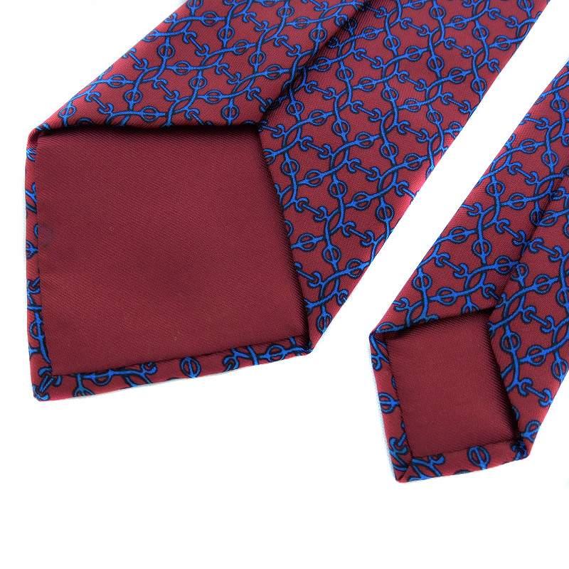 HERMES エルメス ネクタイ レギュラータイ フランス製 シルク 総